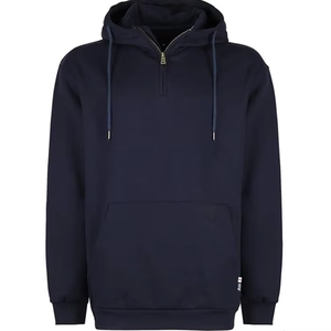 Vente en gros de sweats à capuche pour hommes de haute qualité, coupe classique, logo personnalisé, élégant, hiver, fermeture éclair, imperméable, poche brodée, design en vrac - Product Image 1