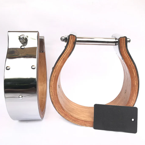 Equipo Ecuestre Veterinario, Estribos de Madera Antideslizantes con Protección para los Tobillos, Par de Accesorios para Caballos de Estilo Occidental - Product Image 5