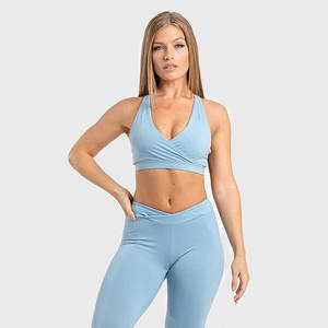 Vêtements de sport personnalisés pour femmes, soutien-gorge et leggings de sport sans couture, vêtements de fitness, ensemble deux pièces de yoga - Product Image 5