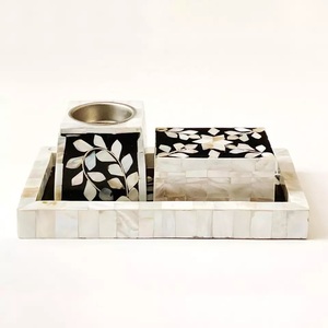 Bandeja de quemador de incienso Bakhoor con incrustaciones de perlas madre hechas a mano, soporte de fragancia de lujo Oud, juego de regalo para difusor de decoración del hogar - Product Image 3