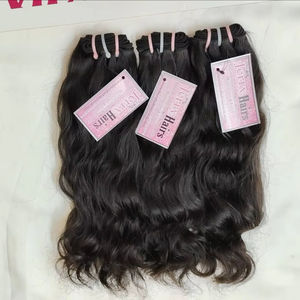 Lots de cheveux indiens Remy bruts en gros, styles Deep Wave et Loose Wave, marque JERRY HAIRS, 100 grammes, cheveux d'un seul donneur - Product Image 1