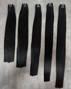 Premium indio virgen Cabello Humano Máquina trama peluca paquetes Natural recto ondulado rizado al por mayor - Product Image 5