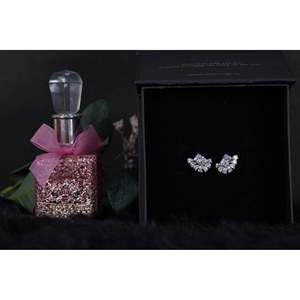 NOVAMART Fine SILVERINGS 925 STERLING EMILY CRISTAL <b>EARRINGS</b> Wholesale Export - Product Image 1