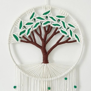 Tapiz de Macramé con Diseño de Árbol Redondo Premium para Decoración de Interiores Chic, Paredes del Hogar, Dormitorio, Sala de Estar, Regalos de la India - Product Image 3