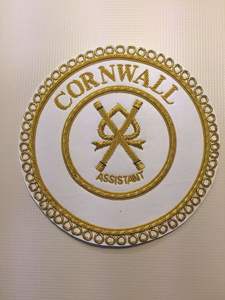 Masonic Regalia Past Master Delantal Púrpura Bordado a mano | bordado Lodge delantales collares - Product Image 5