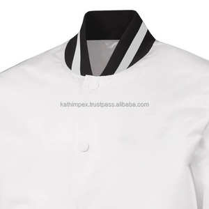 High Quality Satin Rib Knit Bomber <b>Jacket</b> for <b>Men</b> Snap Button Closure Collar & Cuffs-for Team Uniforms Bulk Purchase - Product Image 3