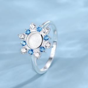 925 argent Sterling plaqué or 14 carats 10mm lait maternel lunette anneau réglage bricolage pierre de naissance souvenir cendres mémorial anneau personnalisable - Product Image 4