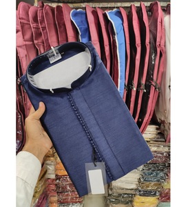 Kurta de seda suave de diseñador Premium para hombres con artesanía fina y aspecto real sutil - Product Image 6