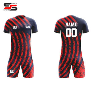 Camisetas de fútbol sublimadas con logotipo personalizado al por mayor, conjunto completo de equipo de fútbol, camisetas de fútbol para hombre - Product Image 4