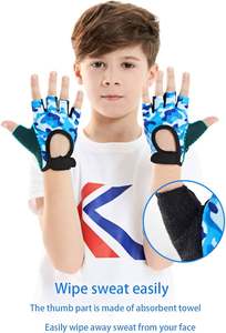 Guantes baratos para niños, guantes de Ciclismo de dedo corto, guantes de bicicleta de medio dedo personalizados para niños - Product Image 3
