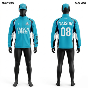 Veste d'entraînement de volley-ball en polyester et élasthanne 220 GSM de qualité supérieure, design à panneaux vert et noir, respirante, logo personnalisé par transfert thermique - Product Image 4