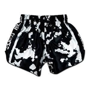 กางเกงมวยไทยลายพิมพ์เปลวไฟสีแดง สำหรับ MMA คิกบ็อกซิ่ง ต่อสู้ ขายส่ง สำหรับผู้ชาย UFC แบบรัดรูป - Product Image 2