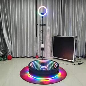 Photomaton à selfie à 360 degrés pas cher 115cm 3-5 personnes Spinner automatique au ralenti 360 plate-forme de rotation vidéo selfie - Product Image 1