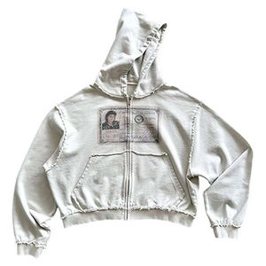 Logo personnalisé baggy 550Gsm français éponge graphique polaire poids lourd fermeture éclair coton Boxy fermeture éclair personnalisée couleur unie hommes à capuche - Product Image 1
