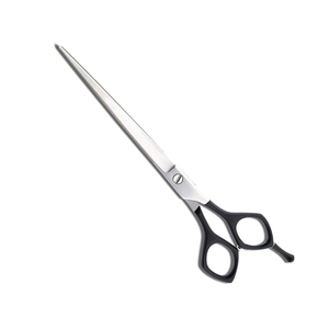 Poignée de couleur noire toilettage ciseaux droits tranchant ciseaux de coupe de cheveux pour animaux de compagnie ciseaux de coupe de cheveux d'animaux - Product Image 1