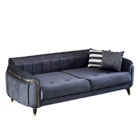 Canapé-lit modulaire convertible moderne et contemporain en velours et bois, avec rangement dissimulé, personnalisable, mobilier de luxe pour salon