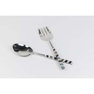 Juego de Cubiertos de Acero Inoxidable, Juego de 2 Cubiertos de Metal, Estilo Francés, Juego de Cubiertos Decorativos para Suministros de Hoteles y Restaurantes - Product Image 1