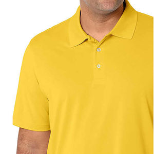 Golf pour hommes à séchage rapide de haute qualité pour polos Logo personnalisé respirant Polyester Spandex motif solide prix d'usine en gros - Product Image 3
