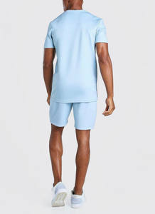 Conjunto Deportivo de Verano para Hombre, Talla Grande, Dos Piezas, Diseño de Logotipo Personalizado, 100% Algodón - Product Image 4