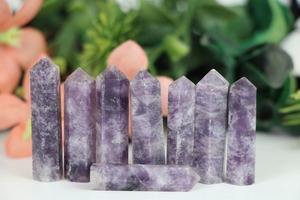 Wholesale Premium Handmade Polished Gemstone <b>Pencil</b> Container Lepidolite Agate Metaphysical Properties <b>Art</b> Collectibles Khambhat - Product Image 3