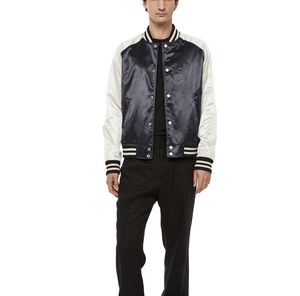 High Quality Customizable Cotton <b>Baseball</b> Varsity <b>Jackets</b> Stand Collar Front Embroidery College <b>Baseball</b> <b>Jacket</b> <b>Men</b> DDP Shipping - Product Image 3