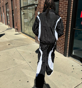 Ropa de calle de verano transpirable multicolor Vintage 100% de nailon de talla grande para hombre, chaqueta cortavientos, conjunto de chándal ligero - Product Image 2