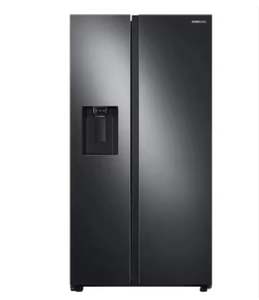 ตู้เย็นอัจฉริยะแบบประตูฝรั่งเศสสีดำ ไซด์บายไซด์ ช่องแช่แข็งขนาดใหญ่ สำหรับบ้านอัจฉริยะ - Product Image 1