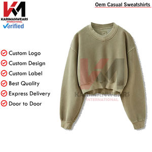 OEM personalizado de peso pesado 500 GSM algodón pulóver sudaderas de calidad superior de gran tamaño Unisex Streetwear para hombres y mujeres - Product Image 3