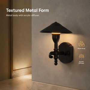 Lámpara de Pared Decorativa para Interiores, Acrílico, LED, Metal, Luz Cálida Ambiental 3000K, 5W, para Dormitorio, Sala de Estar, Hotel, Pasillo - Product Image 3