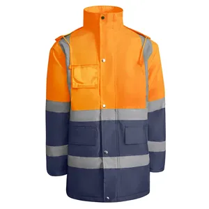 Parka ad Alta Visibilità Merak, Impermeabile Promozionale per Merchandising - Product Image 3