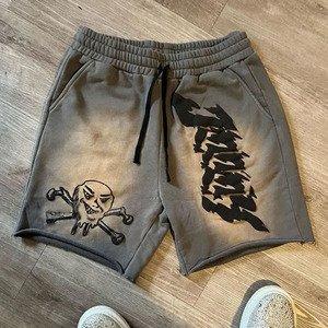 New Style 2024 Men Drawstring Puff Printing Shorts <b>Red</b> Color Breathable Quick Dry Puff Printing Shorts - Product Image 6