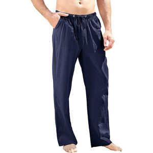 Wholesale High Quality Summer <b>Men's</b> Breathable Cotton Linen <b>Trousers</b> Casual <b>Sports</b> Custom Cotton Linen <b>Trousers</b> for <b>Men</b> - Product Image 5
