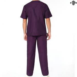 Los más vendidos, nuevo modelo, uniformes de Hospital de Color sólido para hombres, MOQ bajo, diseño de Color personalizado, trajes de Hospital para hombres - Product Image 2