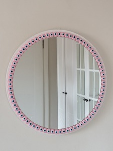 Espejo Redondo Pequeño de Resina con Lazo Encantador Estilo Europeo, Decoración para Mesa de Postres, Artesanías, Accesorios para Fotos, Maquillaje - Product Image 2