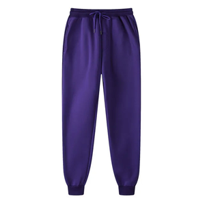 Pantalon de jogging en velours côtelé pour homme de haute qualité, logo personnalisé, vente en gros, avec taille élastique, cordon de serrage, poches, 100% coton - Product Image 1