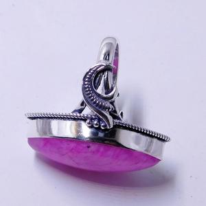 Bague de déclaration classique en pierre de lune rose bague de fiançailles ou cadeau d'anniversaire en argent sterling fin pour elle pour les mariages - Product Image 5