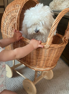 Cesta de mimbre tejida a mano para cochecito de bebé, el mejor precio - Product Image 5