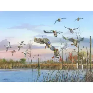 Mike Brown Wildlife Art Duck Accent Decor Tile MBA01AT pour la décoration intérieure - Product Image 1