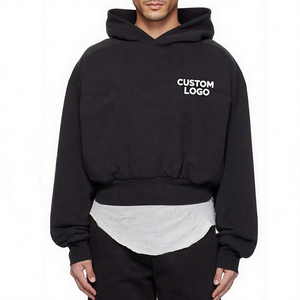 เสื้อฮู้ดดี้ทรงบ็อกซี่ผ้าฝ้ายเนื้อหนา 100% สไตล์หรูหราสั่งทำพิเศษ พร้อมโลโก้สั่งทำ ผ้าฟลีซเนื้อนุ่ม ผู้ผลิตชุดวอร์มผ้าเฟรนช์เทอร์รี่ - Product Image 1