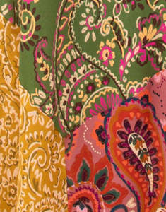 High Quality Ankle-Length <b>Skirt</b> <b>Elastic</b> Waistband On-Trend Tiered Design Side Pockets Comfortable Casual Women Floral Viscose - Product Image 4