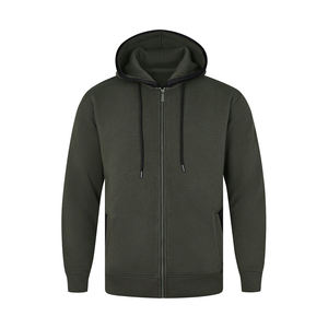 Nouveauté 2026 – Sweat à capuche oversize personnalisé avec fermeture éclair, en satin, style boxy, avec perles cousues – Fabricants de sweats à capuche zippés en gros - Product Image 5