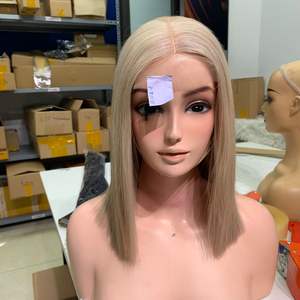 Pelucas de cabello humano virgen vietnamita alineadas con cutícula al por mayor de tendencia caliente 2023, pelucas de cabello humano de alta calidad con encaje completo suave y ligero - Product Image 5