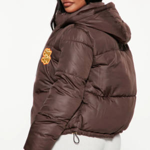 Ladies Long Length Winter Jacket Fluffy Cotton Windproof Girls Crop Tops Puffer Coats Solid Color Plus Size Waterproof OEM Logo - Product Image 6