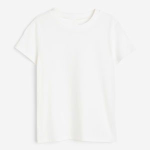 2026, venta al por mayor, la mejor camiseta personalizada barata de alta calidad, Camiseta de algodón en blanco para mujer, camisetas de verano de gran tamaño para mujer, 100% algodón - Product Image 4