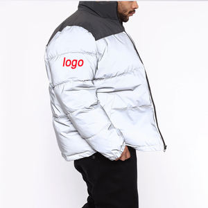 Plus Size Nylon Puffer Jacket with Cotton Liner 100% Down 300g+ Winter Casual Men's <b>Coat</b> Custom Warm Waterproof Windproof - Product Image 2