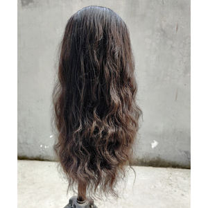 Perruques indiennes Raw Remy Hair Front Lace Closure Wigs Extensions de cheveux 100% de haute qualité avec cuticules alignées résistantes à l'emmêlement - Product Image 3