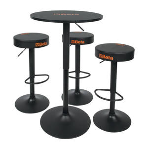 Conjunto de Muebles de Bar con Altura Ajustable, Compuesto por Mesa y Tres Taburetes - Product Image 1