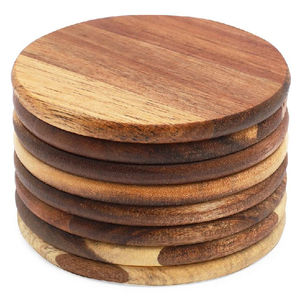 Posavasos de madera impermeable duradero personalizado de alta calidad, artículo decorativo de mesa de estilo rural, precio razonable para la India - Product Image 6
