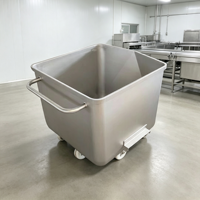 Chariot Euro personnalisable 200L-600L en acier inoxydable 304 pour viande, boulangerie, usine de transformation de légumes, et cave à vin