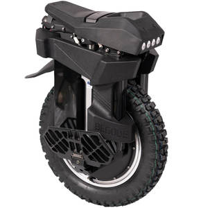 Unité de roue de monocycle électrique DIY noire avec amortisseur, assemblage avant EUC, composant OEM en plastique pour tout-terrain - Product Image 2
